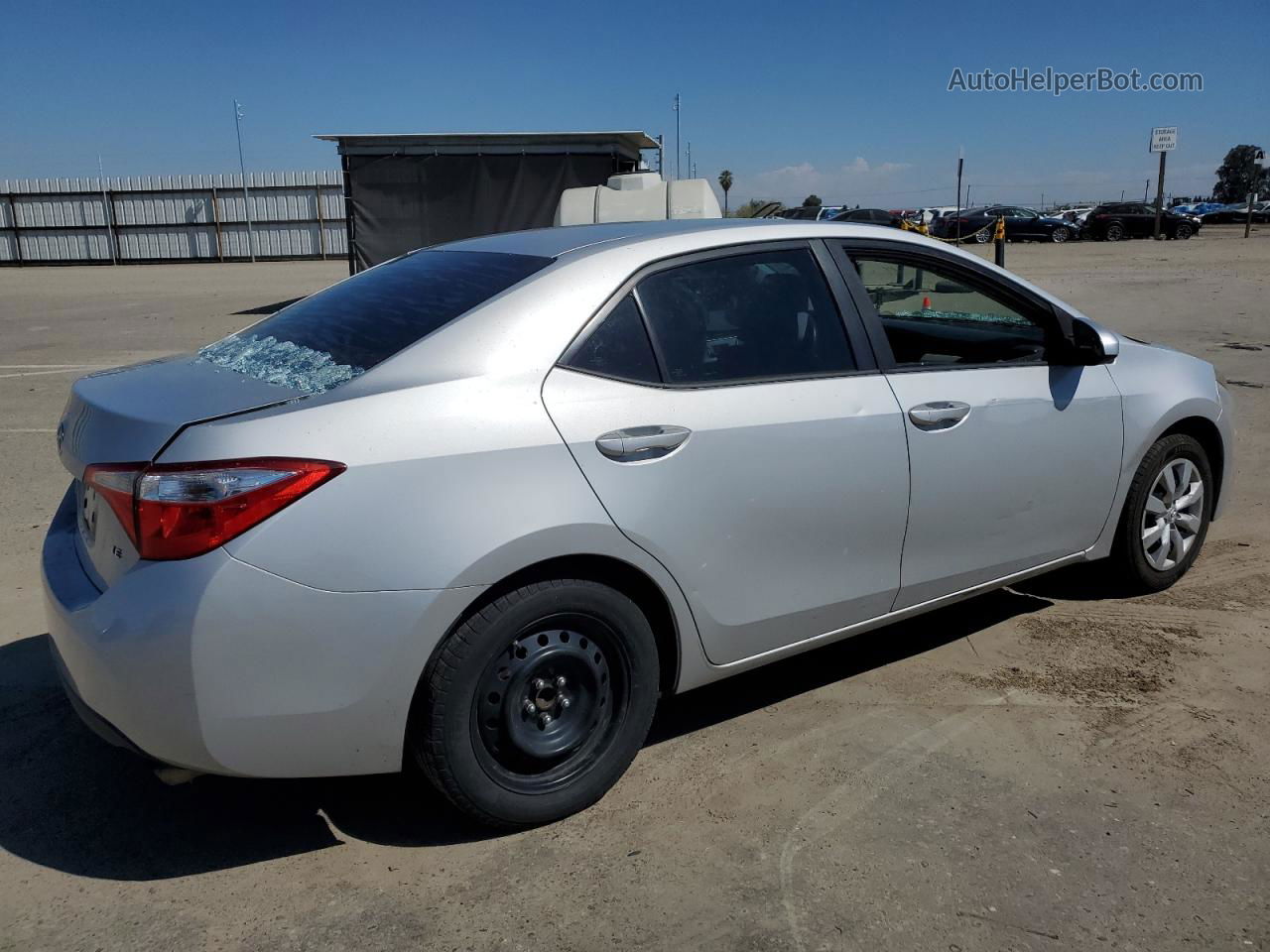 2015 Toyota Corolla L Silver vin: 2T1BURHE2FC392575