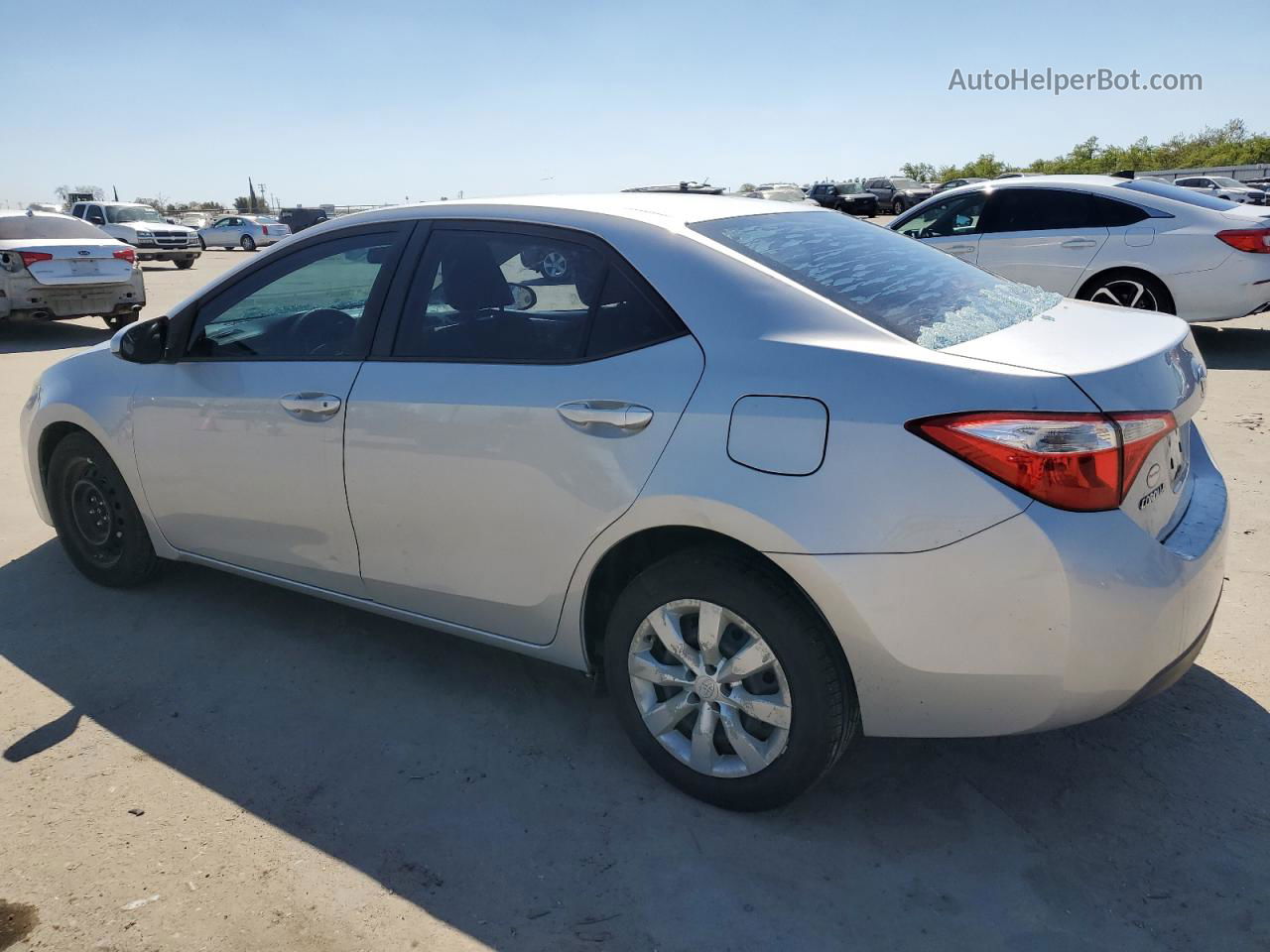 2015 Toyota Corolla L Silver vin: 2T1BURHE2FC392575