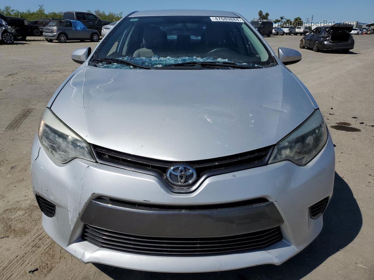 2015 Toyota Corolla L Серебряный vin: 2T1BURHE2FC392575