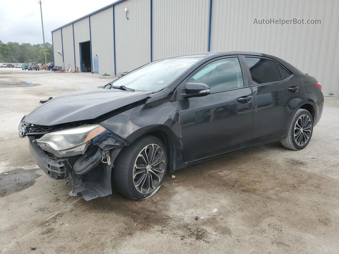 2015 Toyota Corolla L Black vin: 2T1BURHE2FC397081