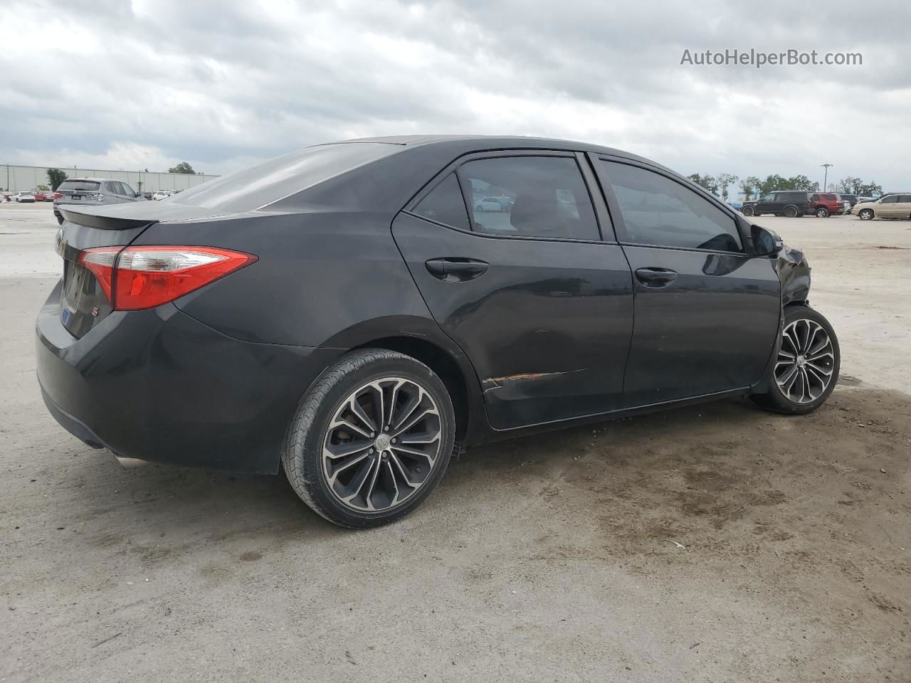 2015 Toyota Corolla L Black vin: 2T1BURHE2FC397081