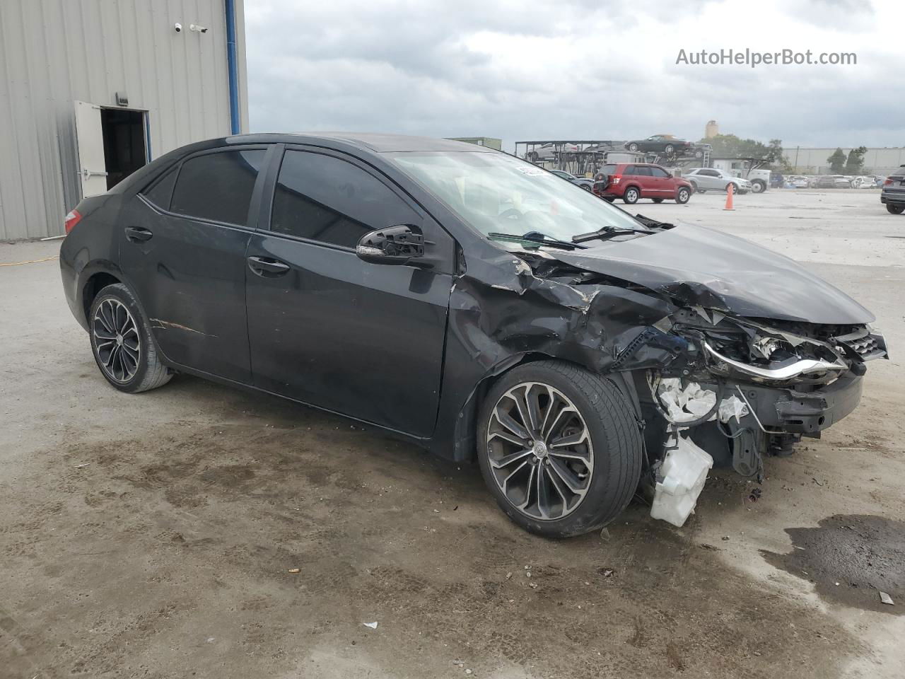 2015 Toyota Corolla L Black vin: 2T1BURHE2FC397081