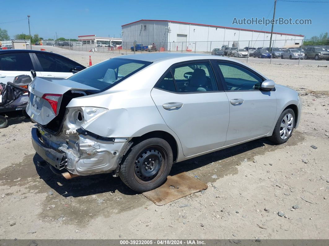 2015 Toyota Corolla Le Silver vin: 2T1BURHE2FC404014