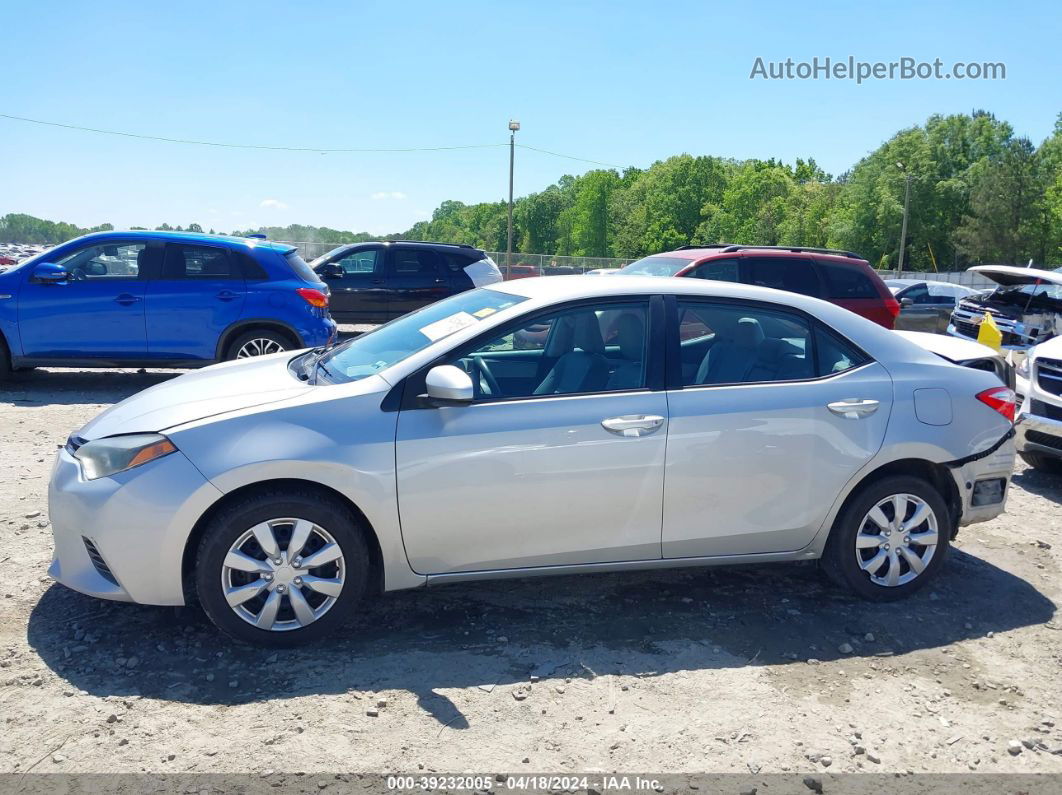 2015 Toyota Corolla Le Silver vin: 2T1BURHE2FC404014