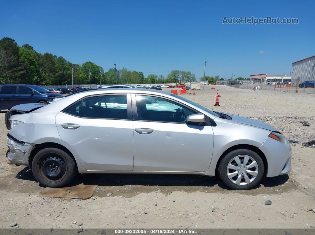 2015 Toyota Corolla Le Silver vin: 2T1BURHE2FC404014