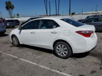 2015 Toyota Corolla L White vin: 2T1BURHE2FC406457