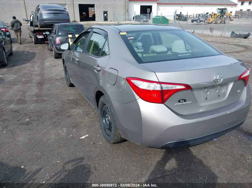 2015 Toyota Corolla Le Gray vin: 2T1BURHE2FC410654