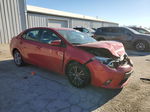 2015 Toyota Corolla L Red vin: 2T1BURHE2FC429074