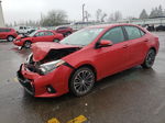 2015 Toyota Corolla L Красный vin: 2T1BURHE2FC436462