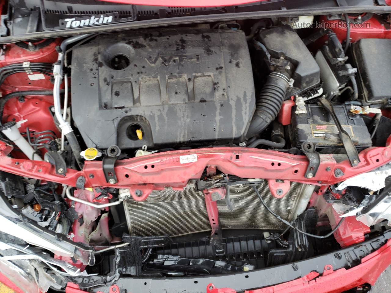 2015 Toyota Corolla L Red vin: 2T1BURHE2FC436462