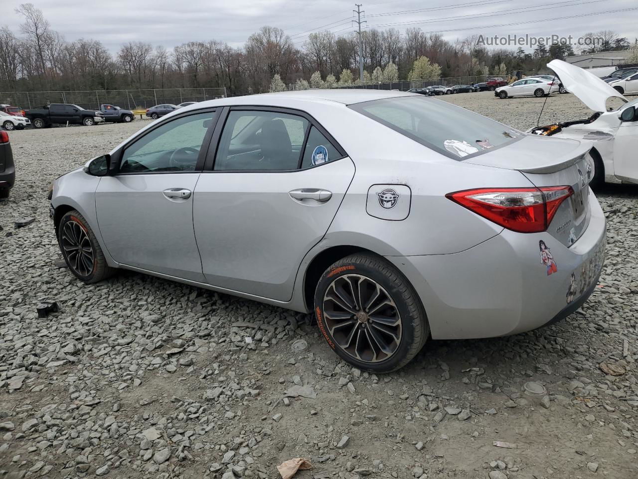 2015 Toyota Corolla L Silver vin: 2T1BURHE2FC460843