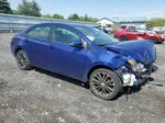 2015 Toyota Corolla L Blue vin: 2T1BURHE2FC462205