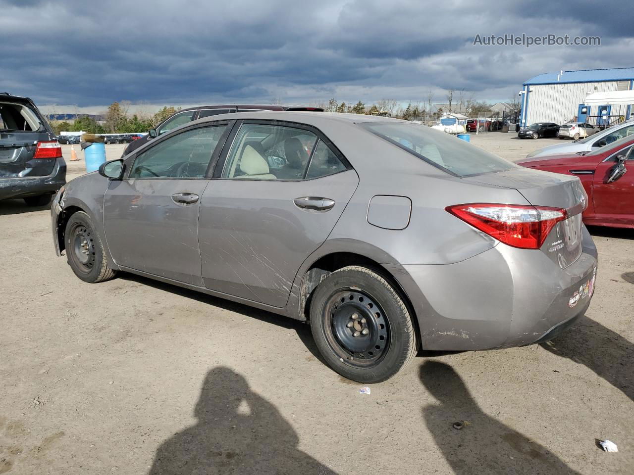 2015 Toyota Corolla L Серый vin: 2T1BURHE2FC467033