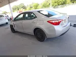 2016 Toyota Corolla L Silver vin: 2T1BURHE2GC487977