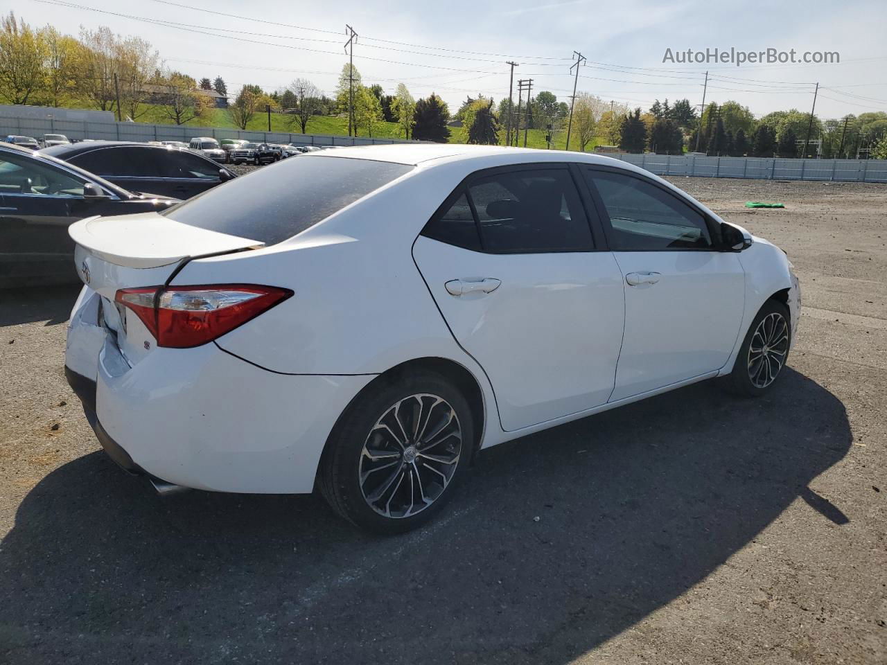 2016 Toyota Corolla L White vin: 2T1BURHE2GC516698