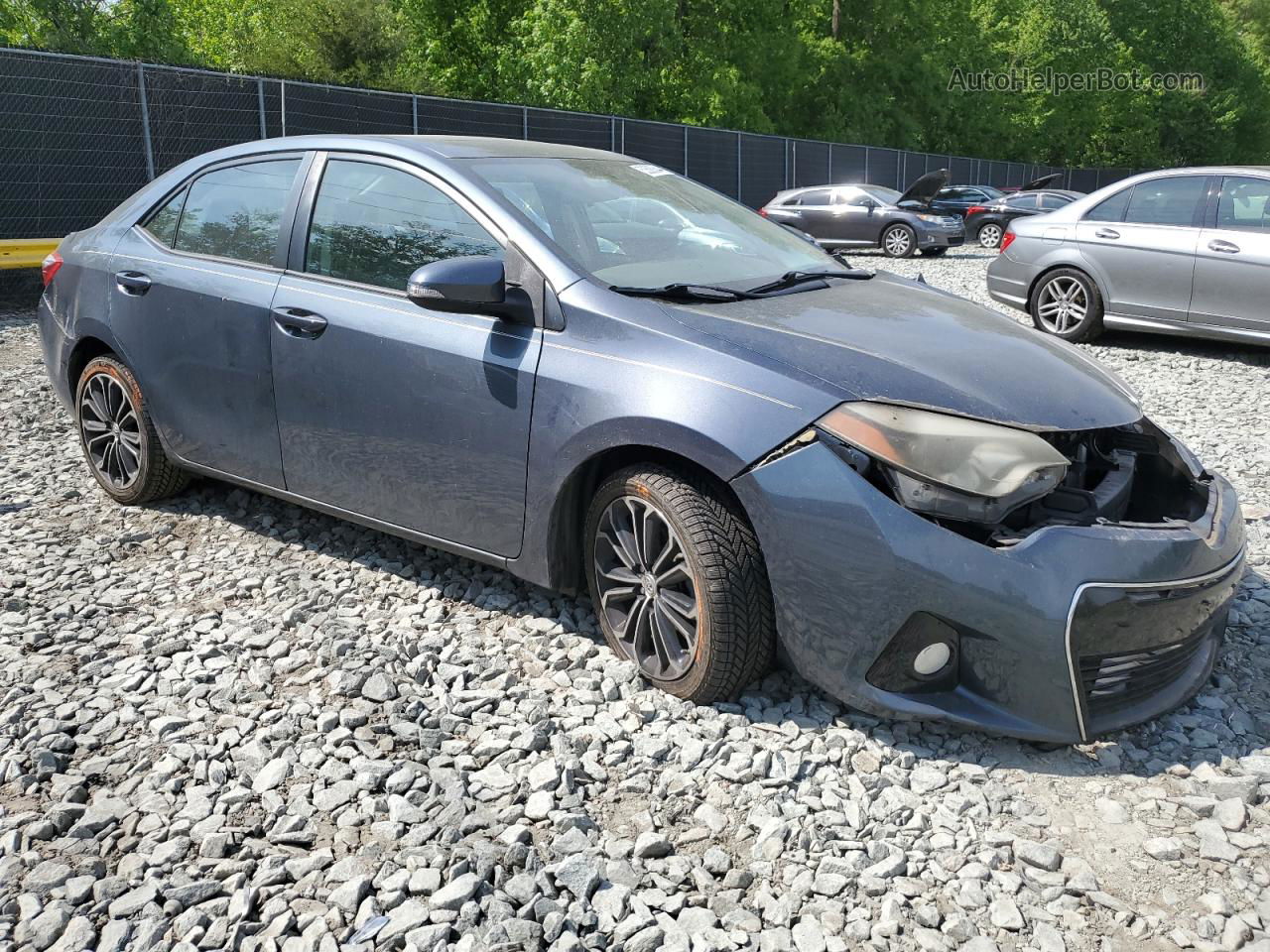 2016 Toyota Corolla L Gray vin: 2T1BURHE2GC615103