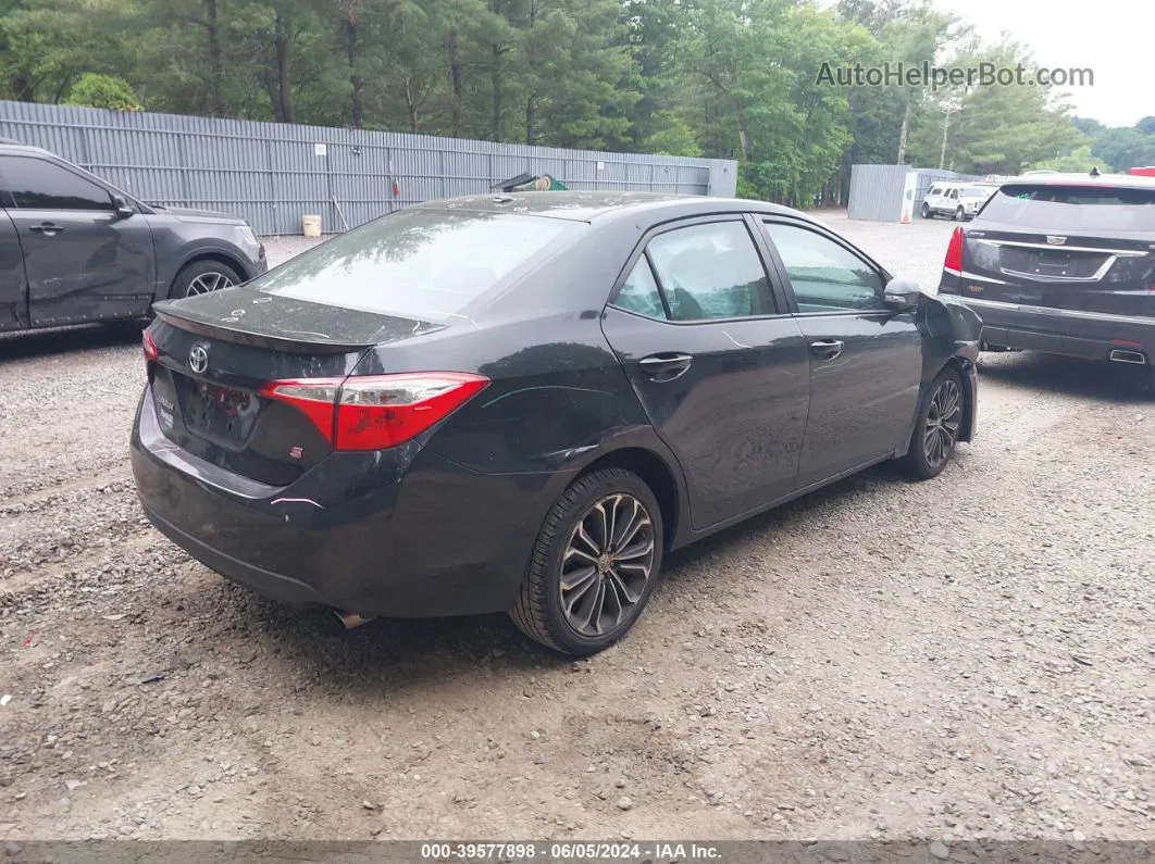 2016 Toyota Corolla S Premium Black vin: 2T1BURHE2GC616087