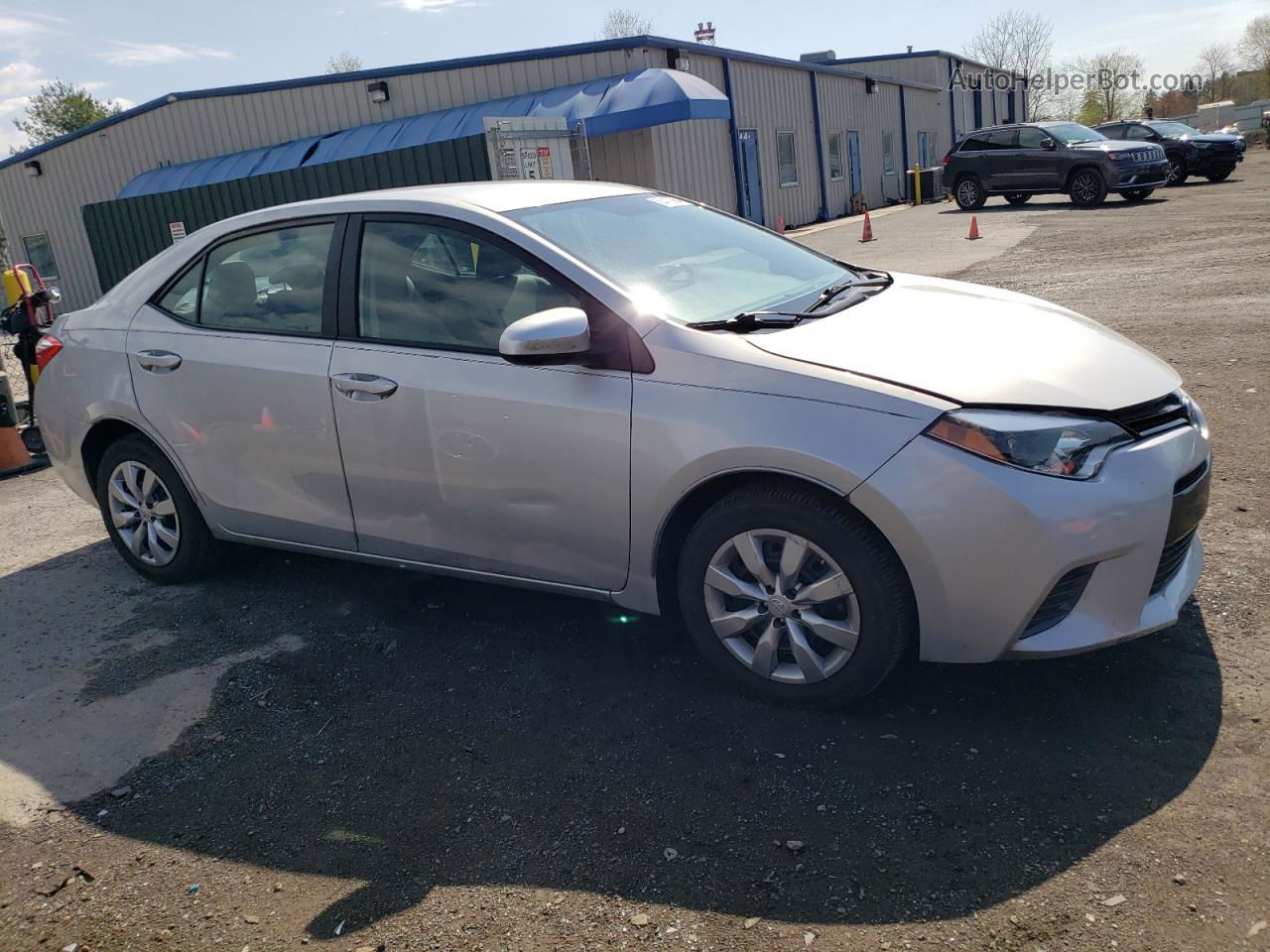 2016 Toyota Corolla L Silver vin: 2T1BURHE2GC658002