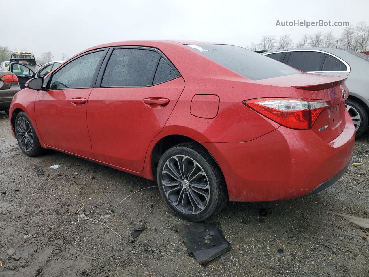 2016 Toyota Corolla L Red vin: 2T1BURHE2GC712897