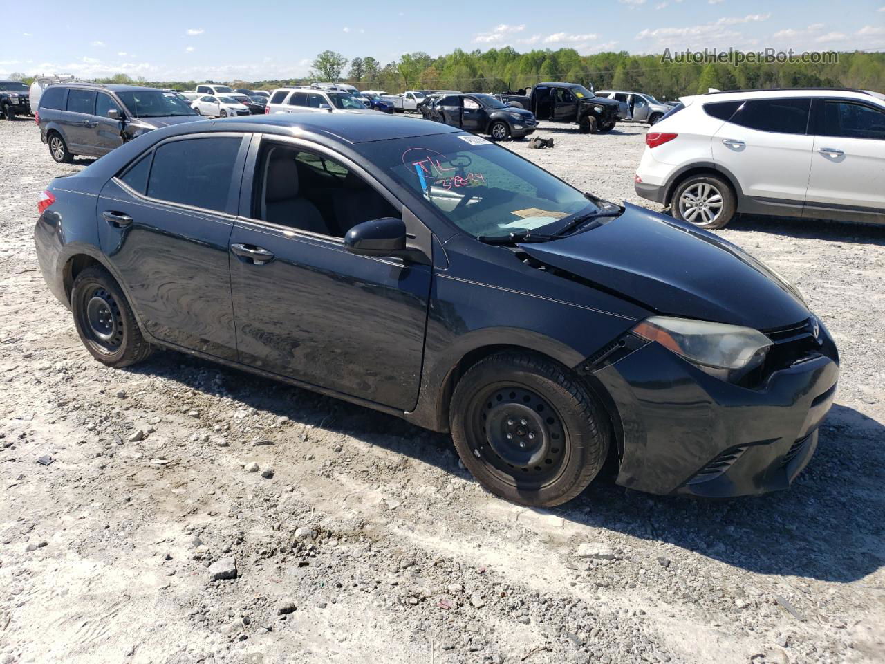 2016 Toyota Corolla L Black vin: 2T1BURHE2GC717887