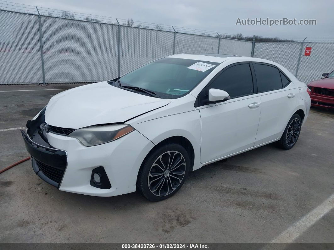 2016 Toyota Corolla S Premium White vin: 2T1BURHE2GC721079