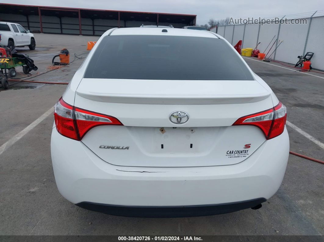 2016 Toyota Corolla S Premium White vin: 2T1BURHE2GC721079