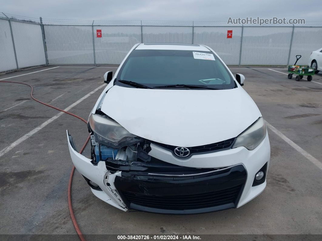 2016 Toyota Corolla S Premium White vin: 2T1BURHE2GC721079