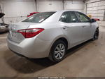 2016 Toyota Corolla Le Silver vin: 2T1BURHE2GC731157