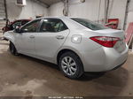 2016 Toyota Corolla Le Silver vin: 2T1BURHE2GC731157