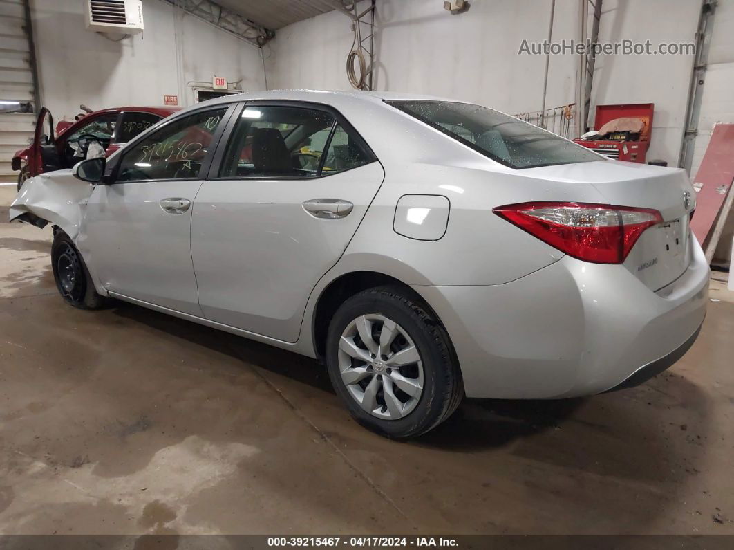 2016 Toyota Corolla Le Silver vin: 2T1BURHE2GC731157