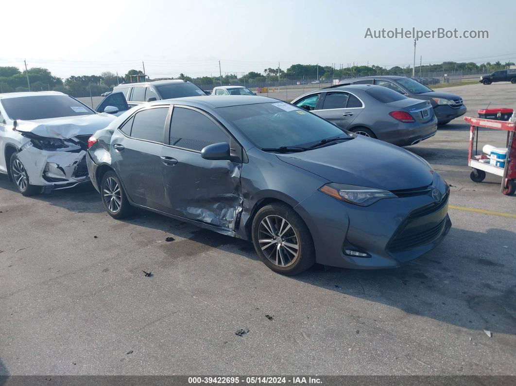 2017 Toyota Corolla Le Gray vin: 2T1BURHE2HC751782