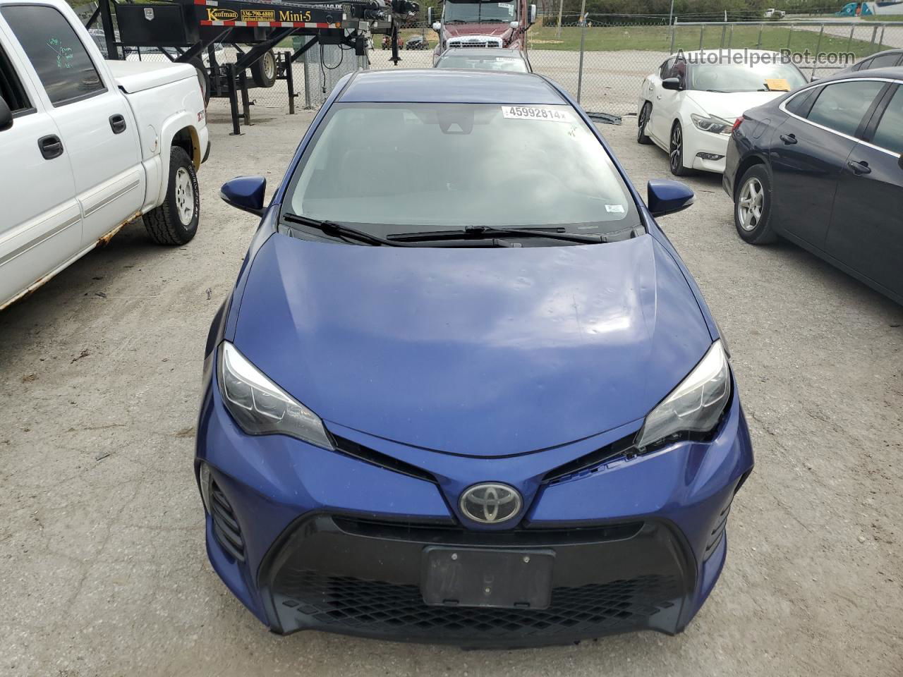 2017 Toyota Corolla L Blue vin: 2T1BURHE2HC767335