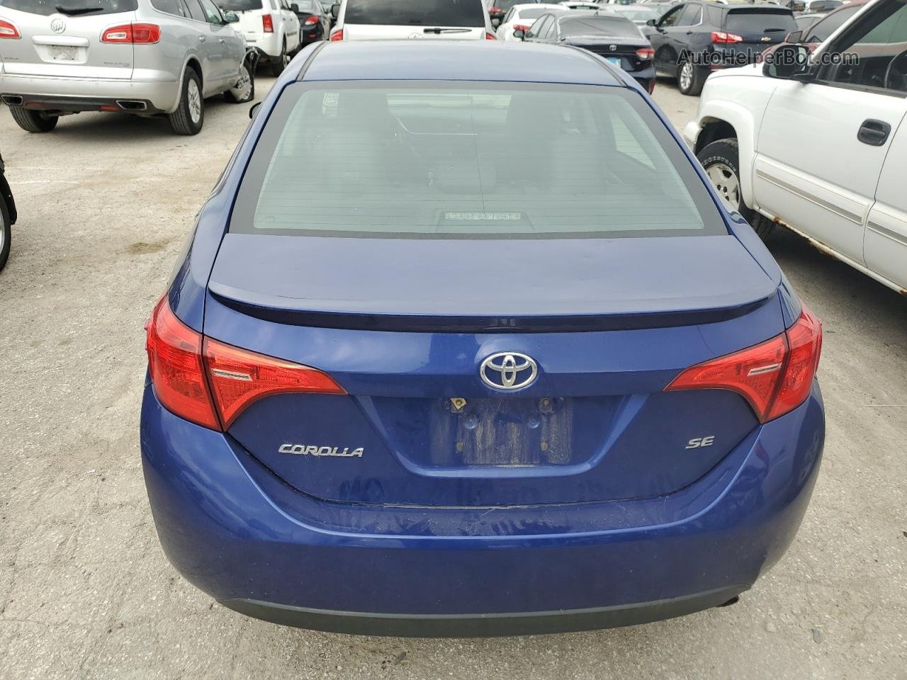 2017 Toyota Corolla L Blue vin: 2T1BURHE2HC767335