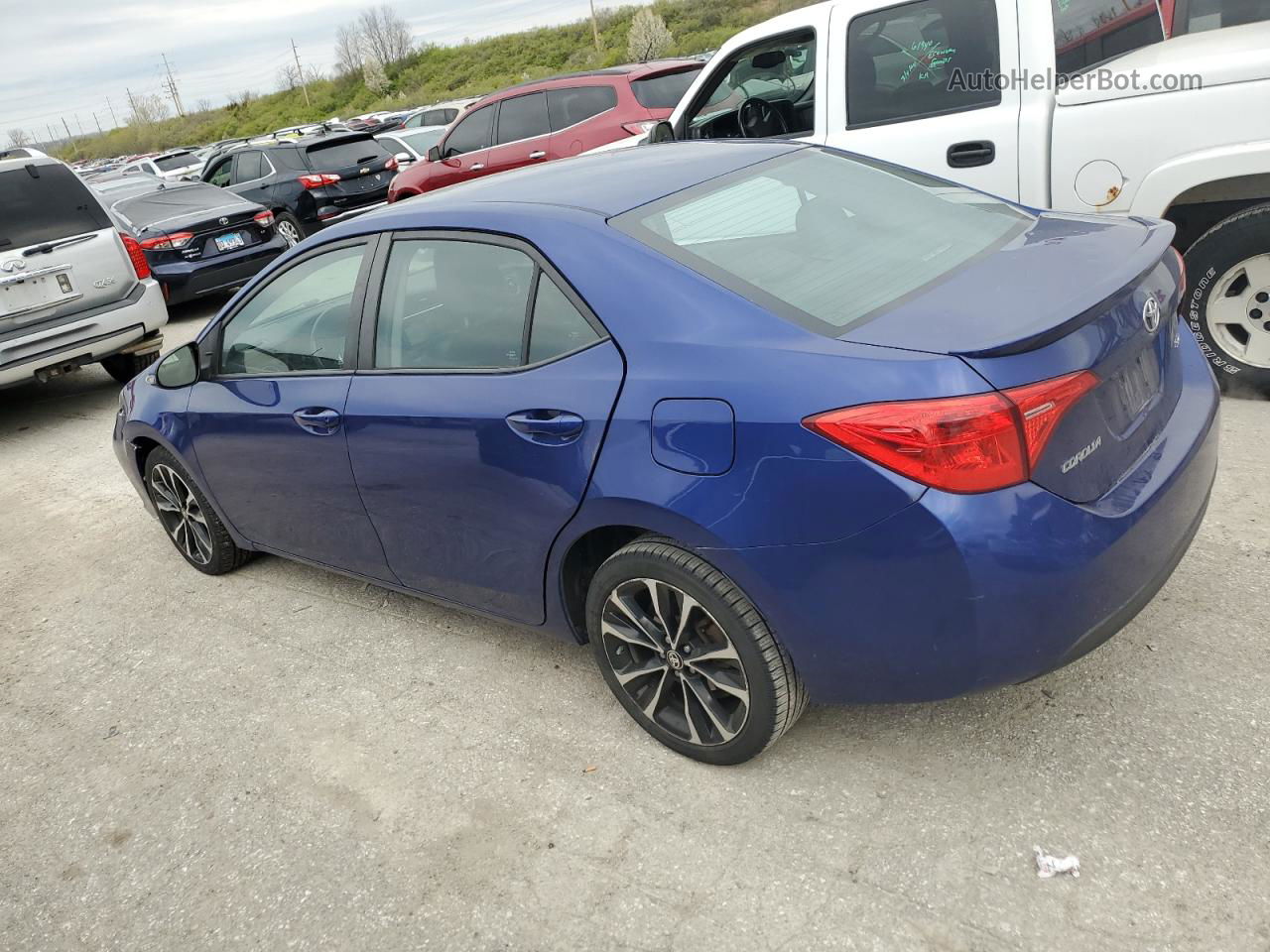 2017 Toyota Corolla L Blue vin: 2T1BURHE2HC767335