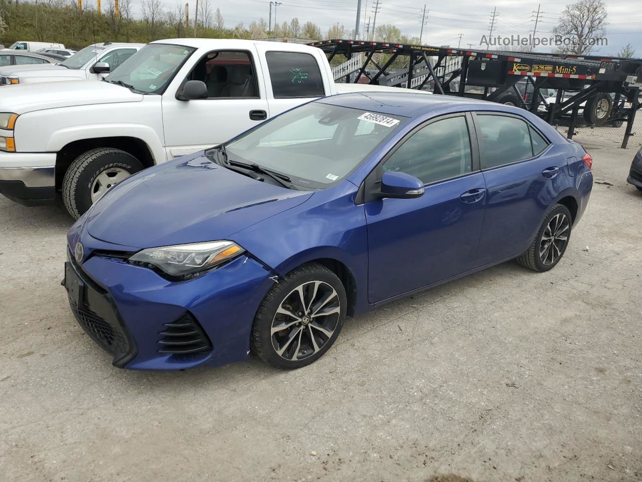 2017 Toyota Corolla L Blue vin: 2T1BURHE2HC767335