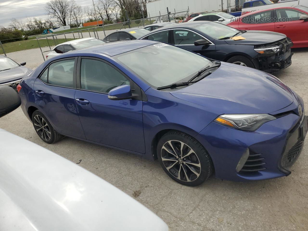 2017 Toyota Corolla L Blue vin: 2T1BURHE2HC767335