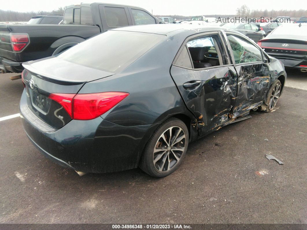 2017 Toyota Corolla Se Blue vin: 2T1BURHE2HC775077