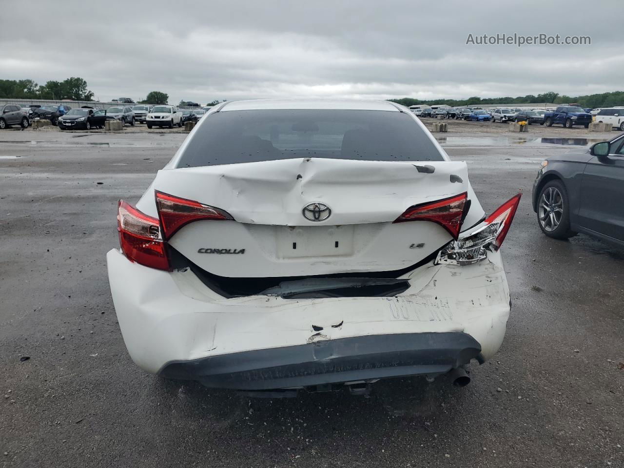 2017 Toyota Corolla L White vin: 2T1BURHE2HC786449