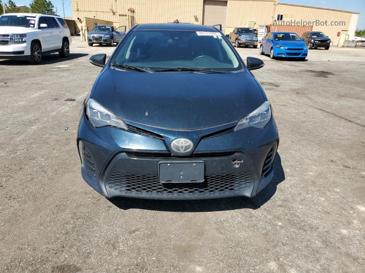 2017 Toyota Corolla L Синий vin: 2T1BURHE2HC802620