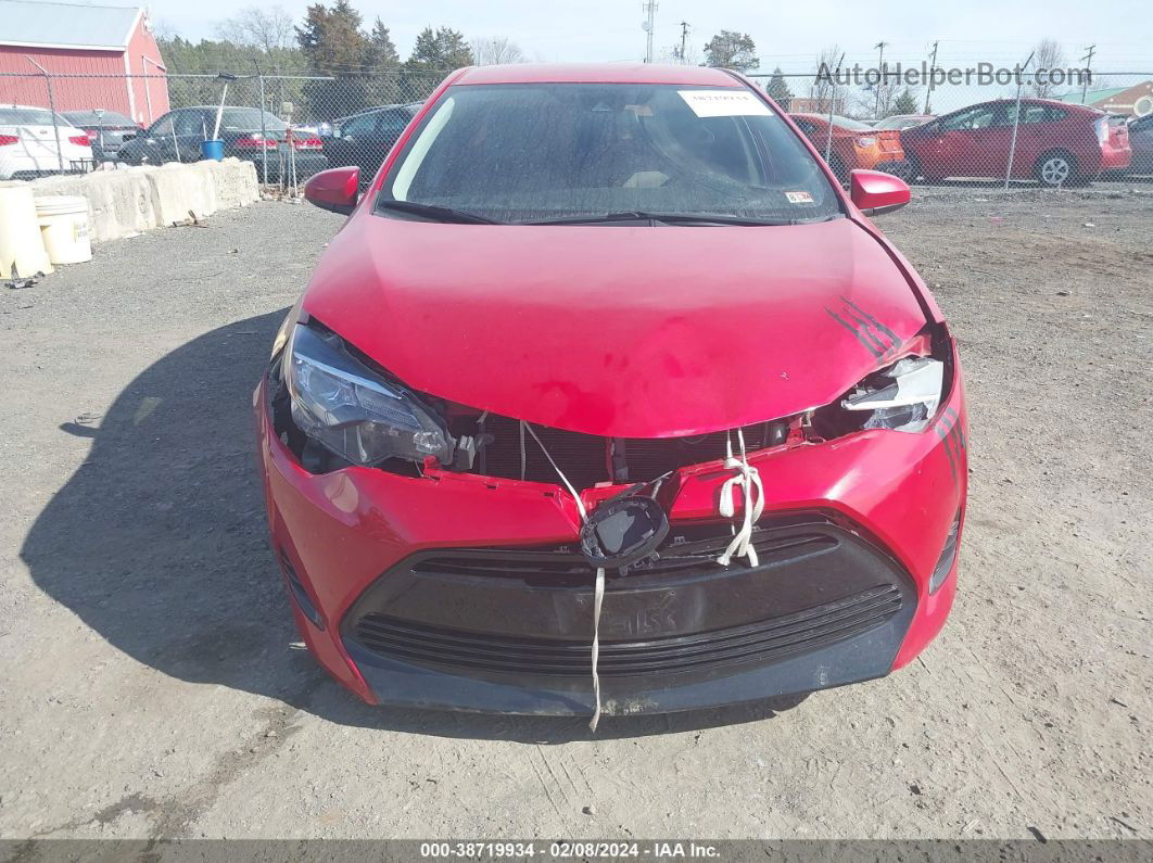 2017 Toyota Corolla Le Red vin: 2T1BURHE2HC809776