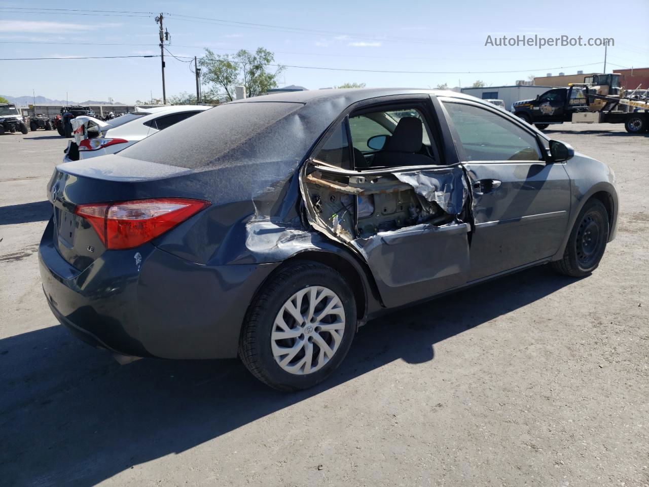 2017 Toyota Corolla L Blue vin: 2T1BURHE2HC810605