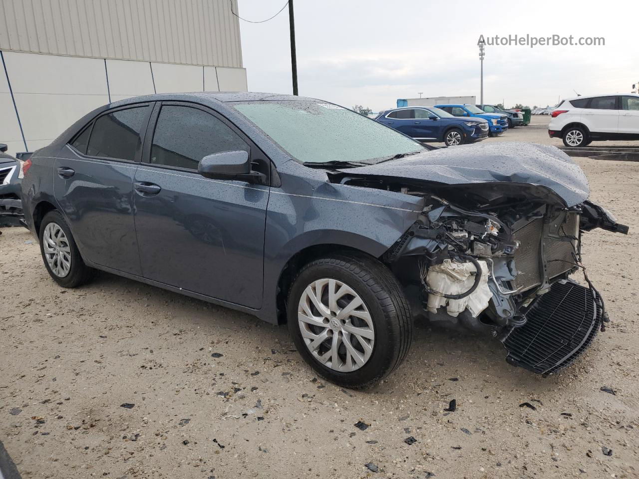 2017 Toyota Corolla L Gray vin: 2T1BURHE2HC815478