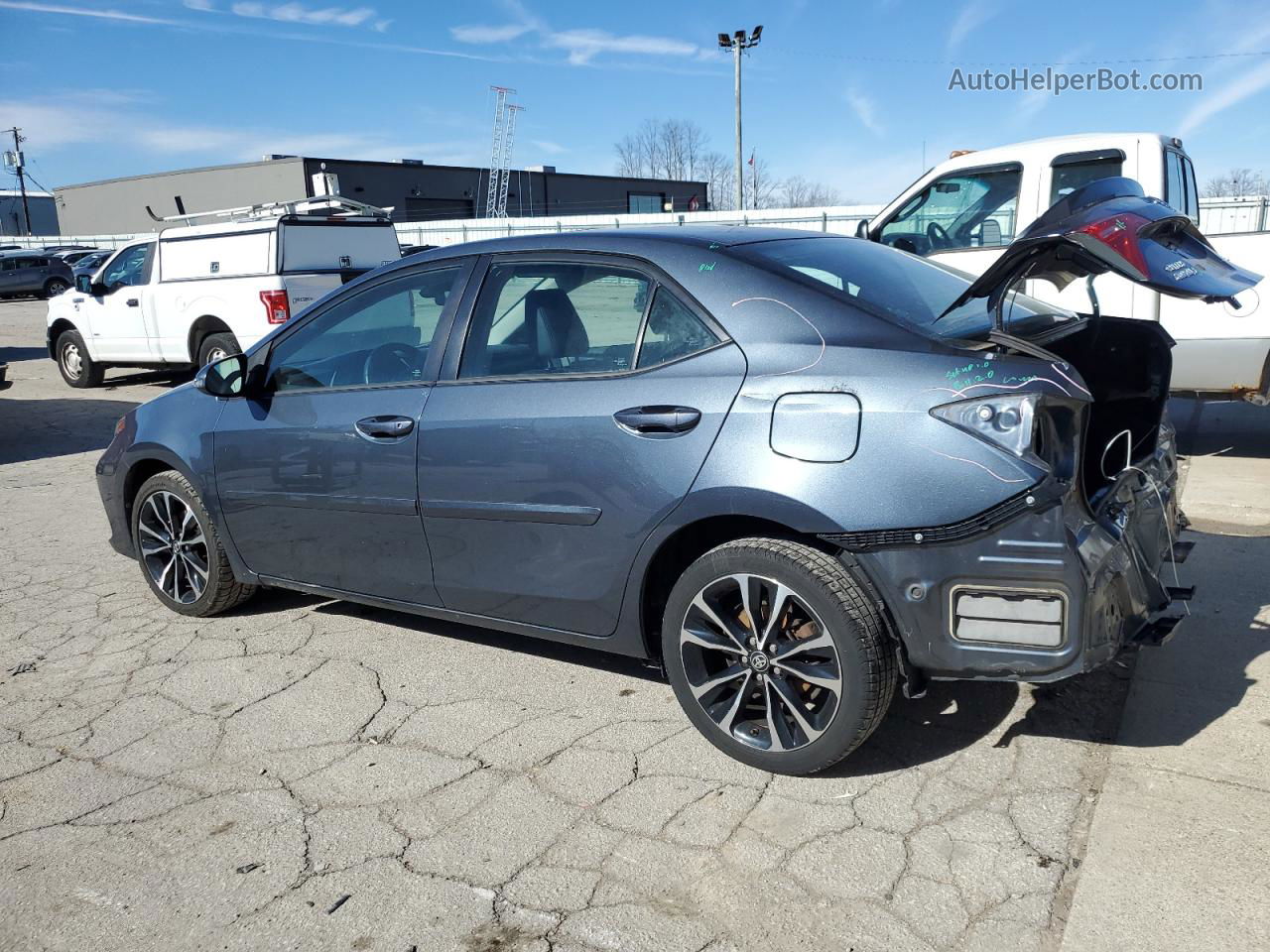 2017 Toyota Corolla L Gray vin: 2T1BURHE2HC821667