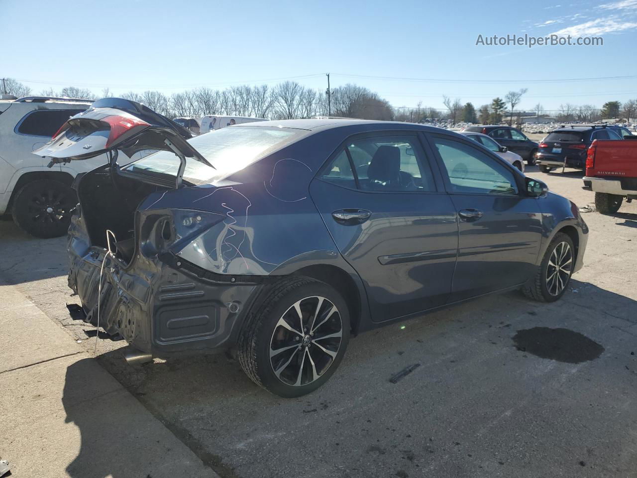 2017 Toyota Corolla L Серый vin: 2T1BURHE2HC821667