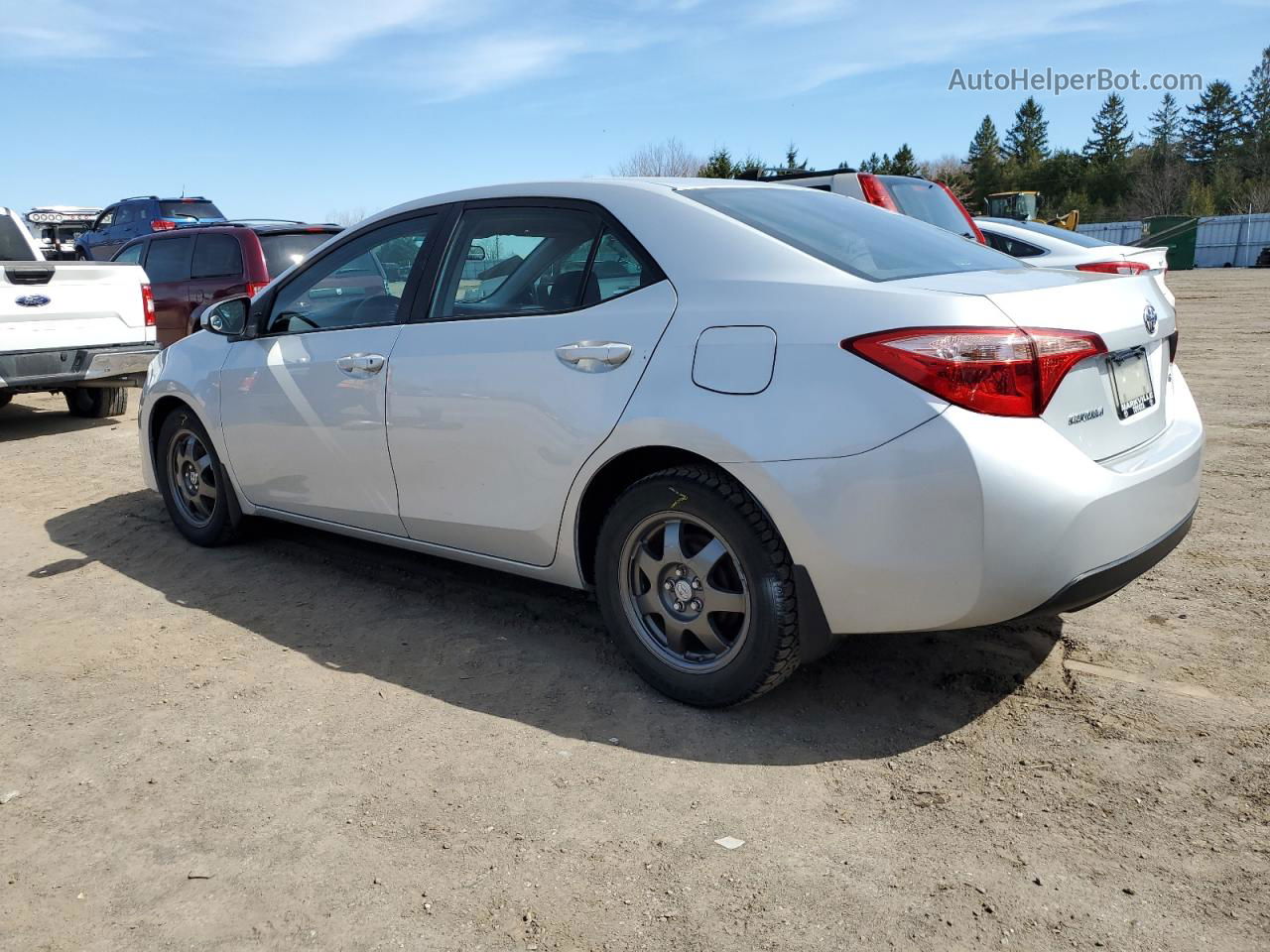 2017 Toyota Corolla L Silver vin: 2T1BURHE2HC823807