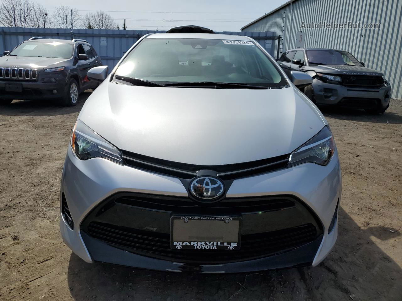 2017 Toyota Corolla L Silver vin: 2T1BURHE2HC823807