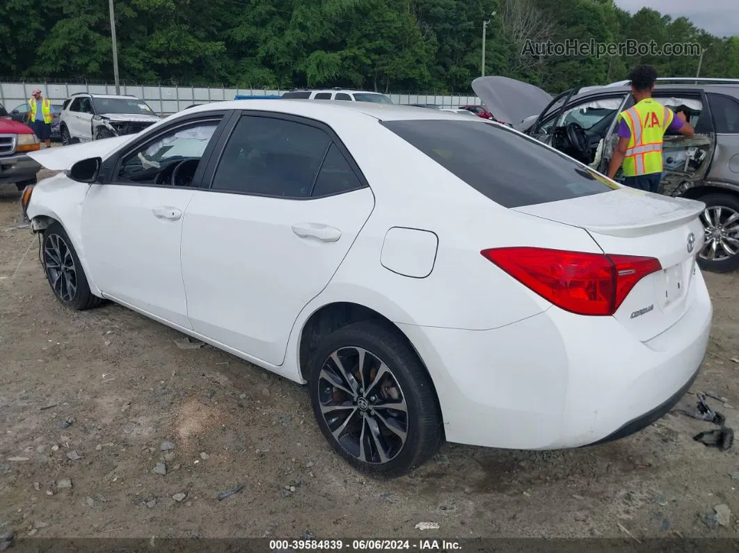 2017 Toyota Corolla Se White vin: 2T1BURHE2HC829381