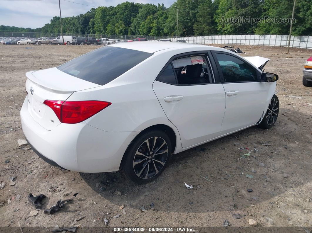 2017 Toyota Corolla Se White vin: 2T1BURHE2HC829381