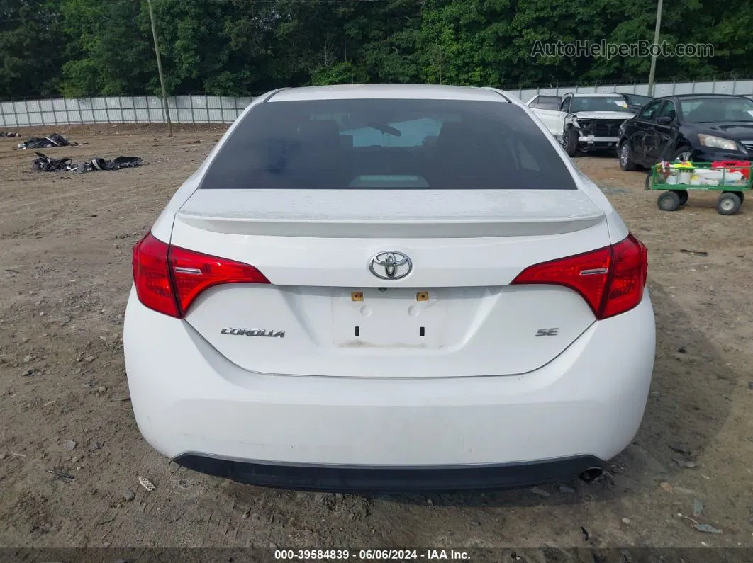 2017 Toyota Corolla Se White vin: 2T1BURHE2HC829381