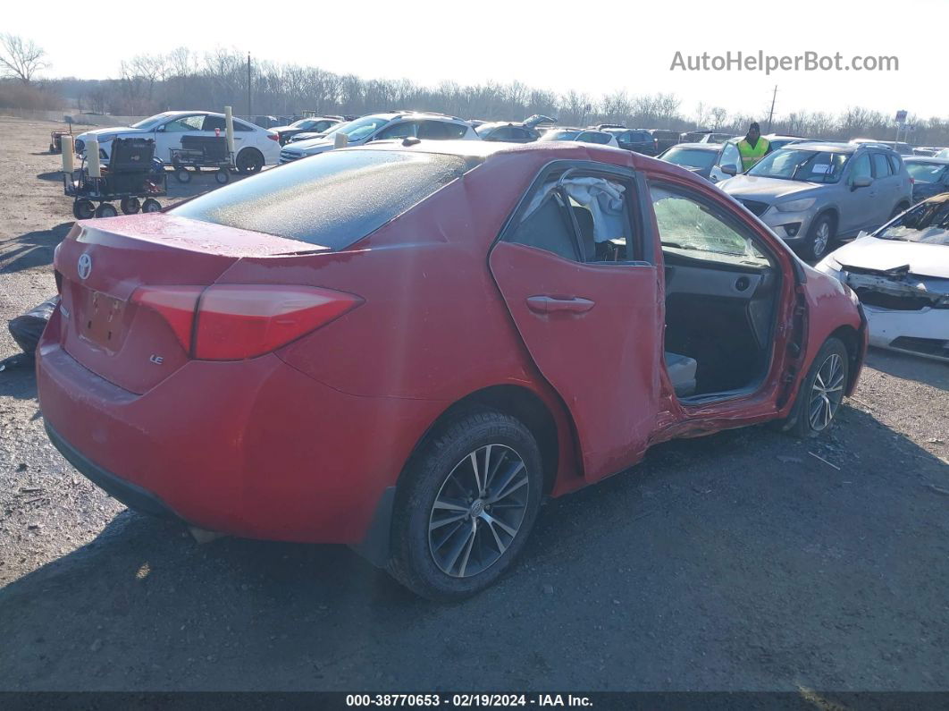 2017 Toyota Corolla Le Red vin: 2T1BURHE2HC830451